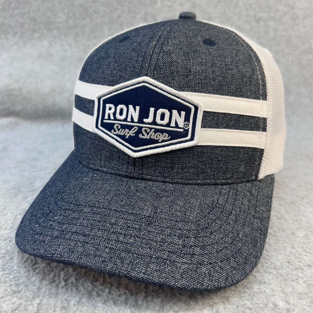 Ron Jon Surf Shop Logo Men Blue Ron Jon Trucker Hat Snapback Mesh OSFM